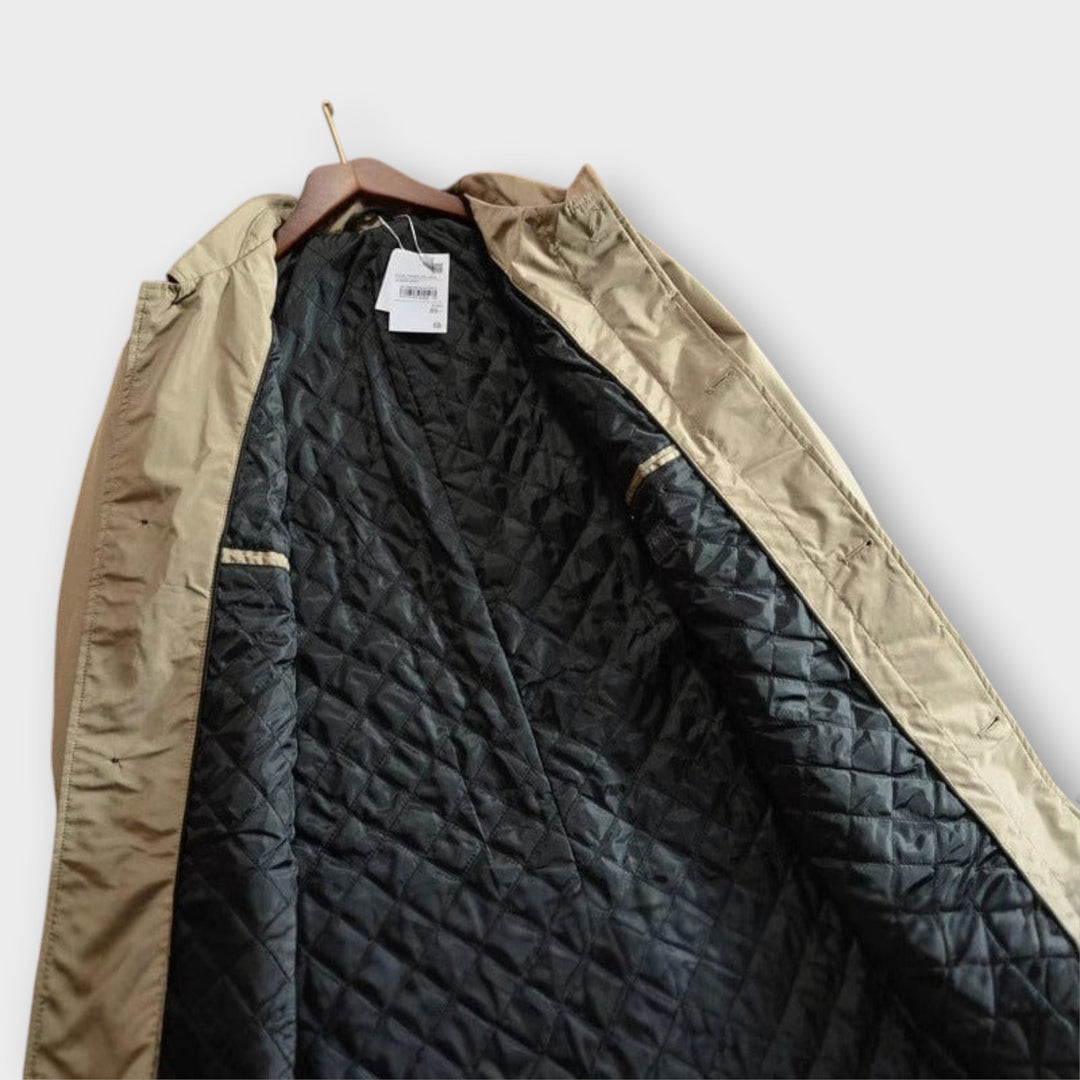 Versatile men's weatherproof jacket. Durable and insulated, offers all-season rain & wind protection.
