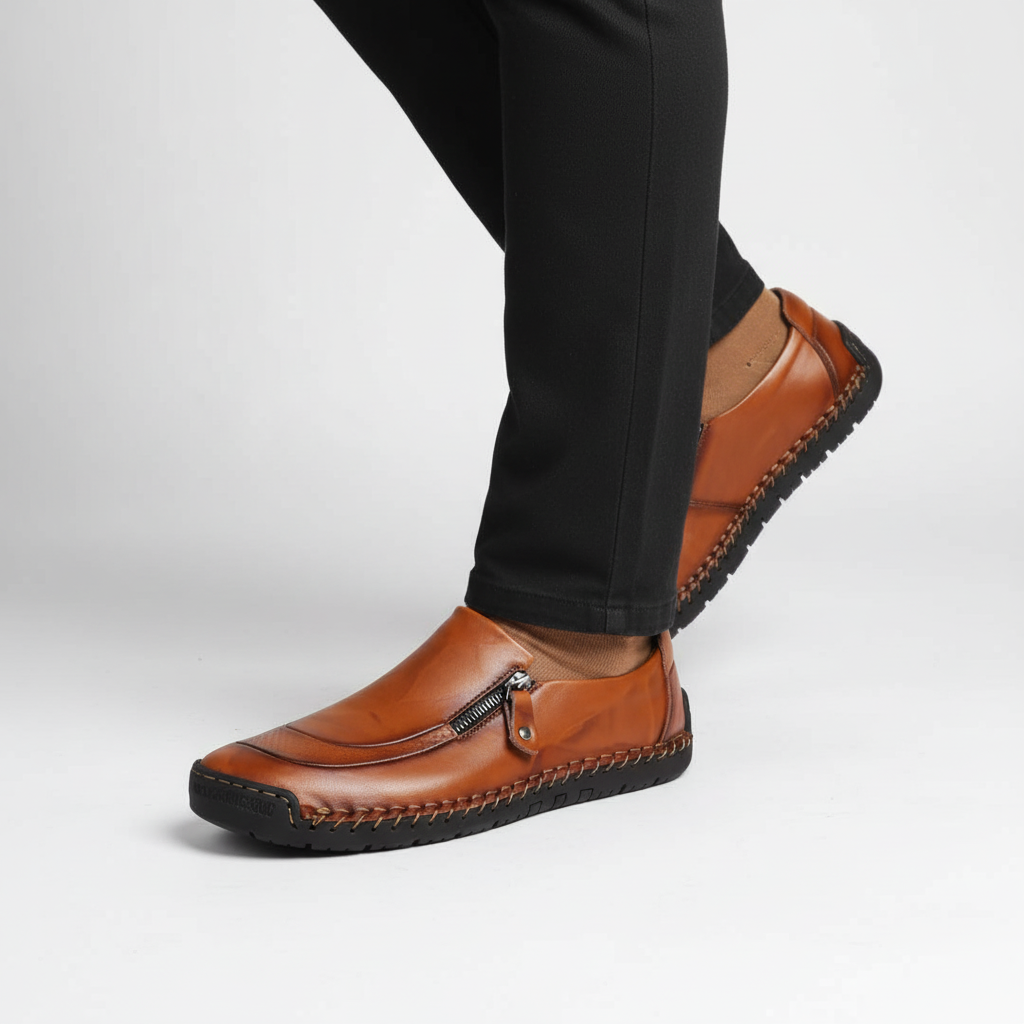 Stylish men's shoe with side zipper, Dwight casual footwear for comfort and everyday use