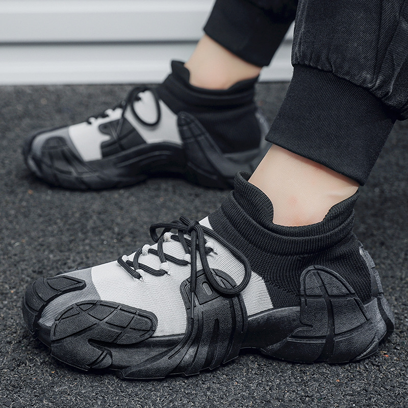 Slip-on men's hybrid athletic sneakers. Dynamic design, cushioned sole, & breathable for everyday active comfort.