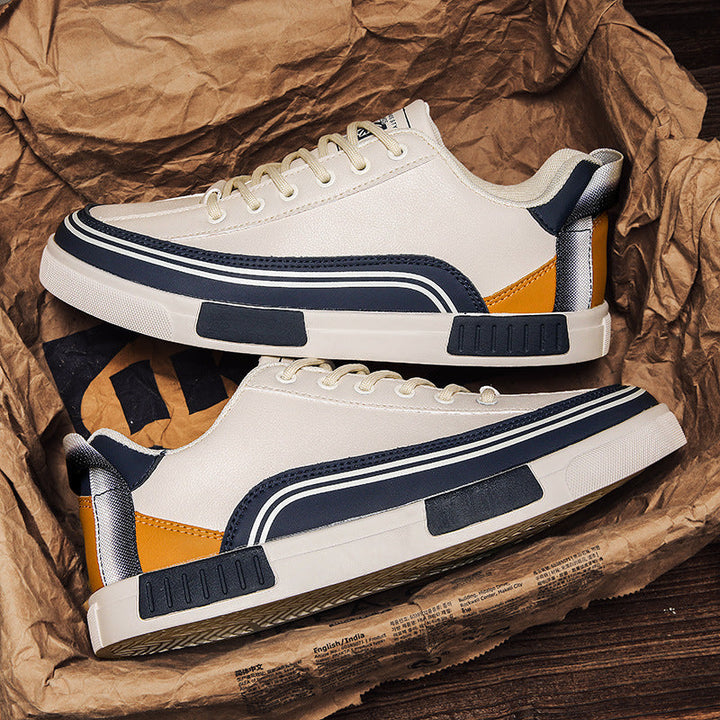 Mens comfortable street sneakers. Dynamic design, perfect for casual wear, walking, & urban fashion.