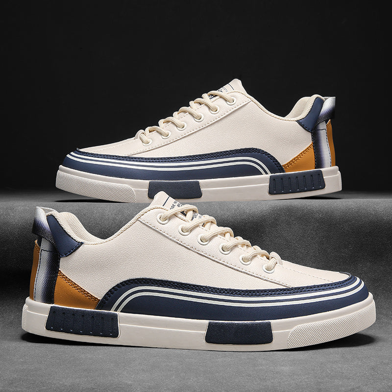 Mens athletic casual sneakers, dynamic design. Cushioned for all-day comfort and urban street style.