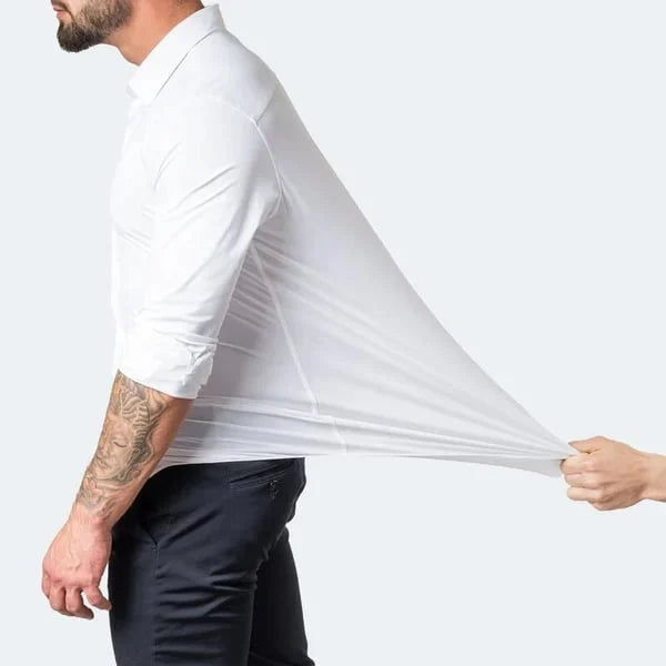 Men's DynamicStretch Performance Shirt. Comfort, style & versatility for active or casual wear.