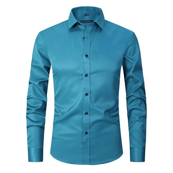 Men's DynamicStretch business casual shirt. Smart, wrinkle-resistant & breathable for a sharp look.