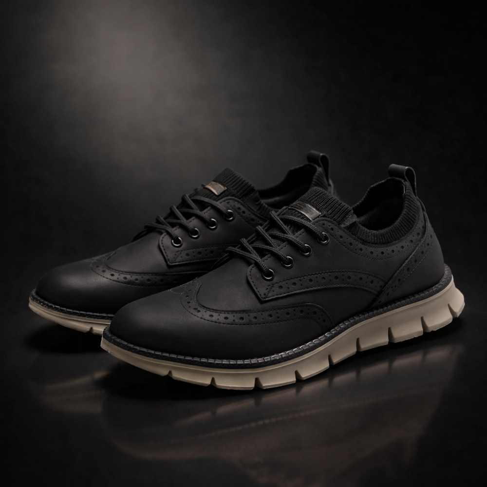 Front view of stylish men's Eastbrook sneakers. Modern design for everyday comfort & fashion.