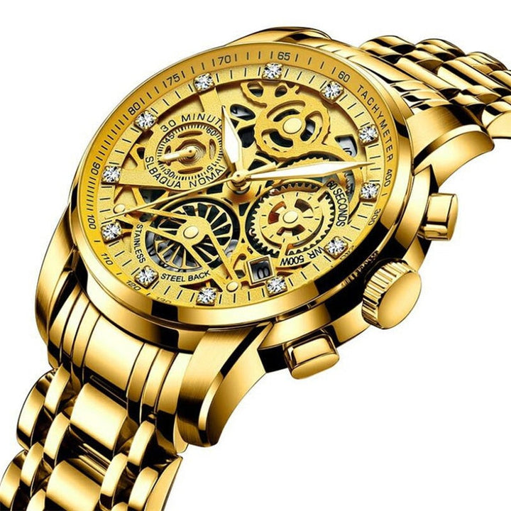 Classic men's Eclipse automatic watch, a sophisticated mechanical timepiece with exposed gears.