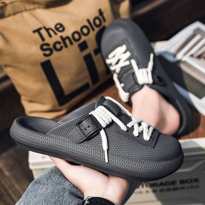 Men's Eclipse laced clogs, combining secure fit with lightweight design for ultimate comfort.
