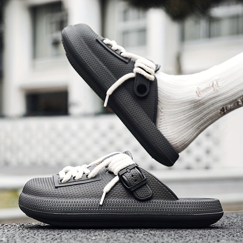 Versatile men's Eclipse clogs: slip-on, water-friendly, and comfortable for any casual setting.