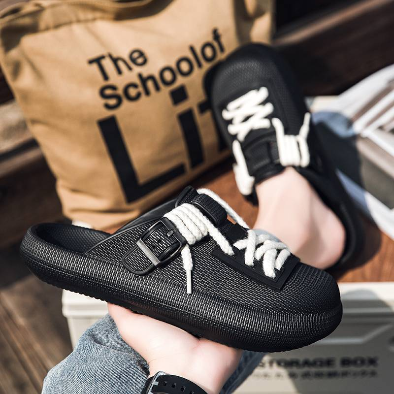 Casual men's Eclipse clogs, easy slip-on style with customizable laces for perfect fit.
