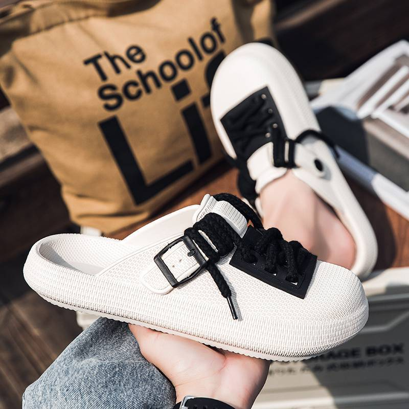 Customizable Men's Eclipse laced clogs, offering personalized style & breathable comfort.