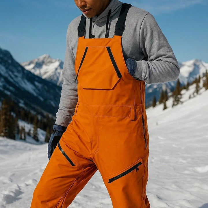 Men's Eddie insulated ski pants in black, waterproof and breathable for winter sports
