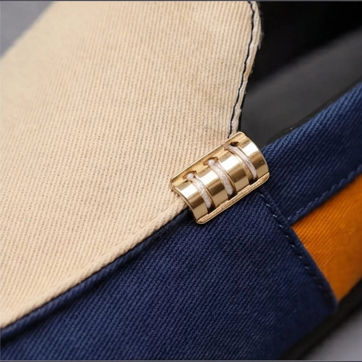Versatile men's blue loafers, ideal as slip-on shoes for casual style, comfort, and easy wear.