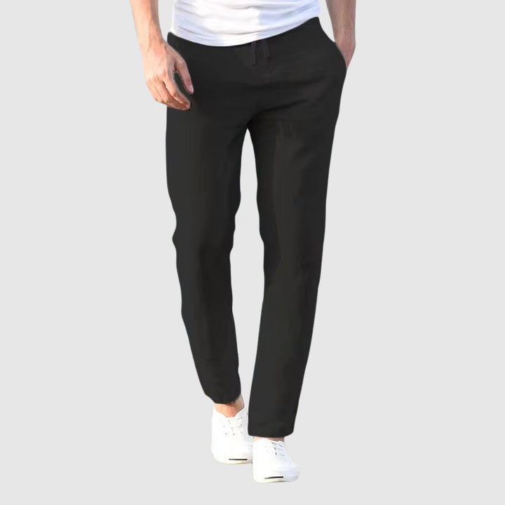 Versatile men's casual pants with a relaxed fit, designed for effortless comfort and everyday summer style.