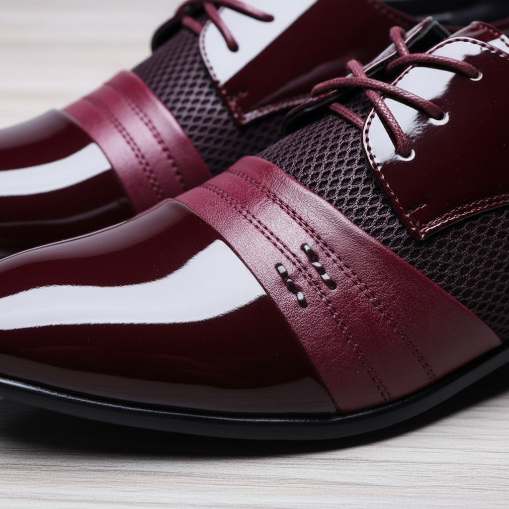 Jason men's black lace-up dress shoes with a sleek pointed toe, ideal for business and special occasions