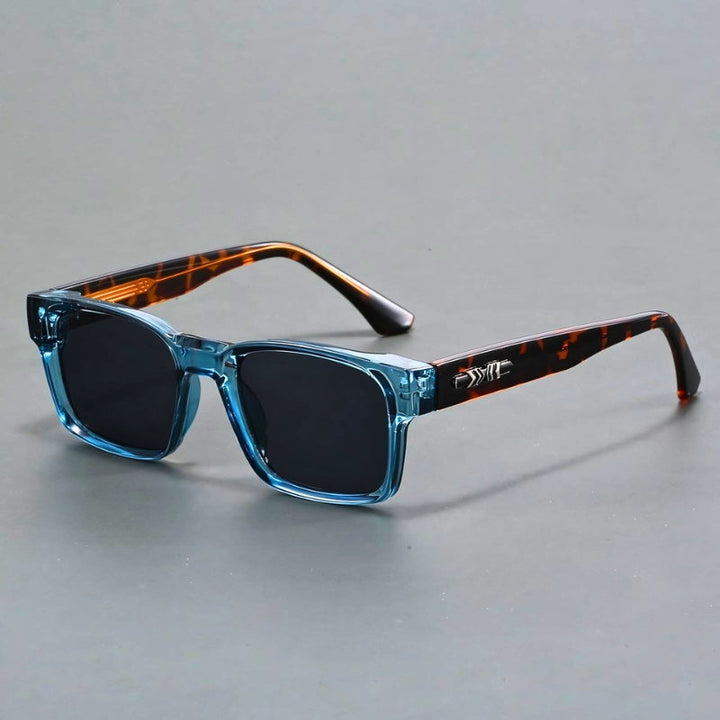 Men's elegant black UV400 sunglasses with anti-glare, scratch-resistant gradient lenses.