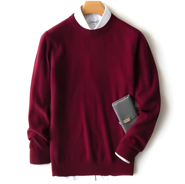 Men's luxurious cashmere pullover, offering ultimate comfort & sophisticated style.