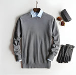 Gray Round neck