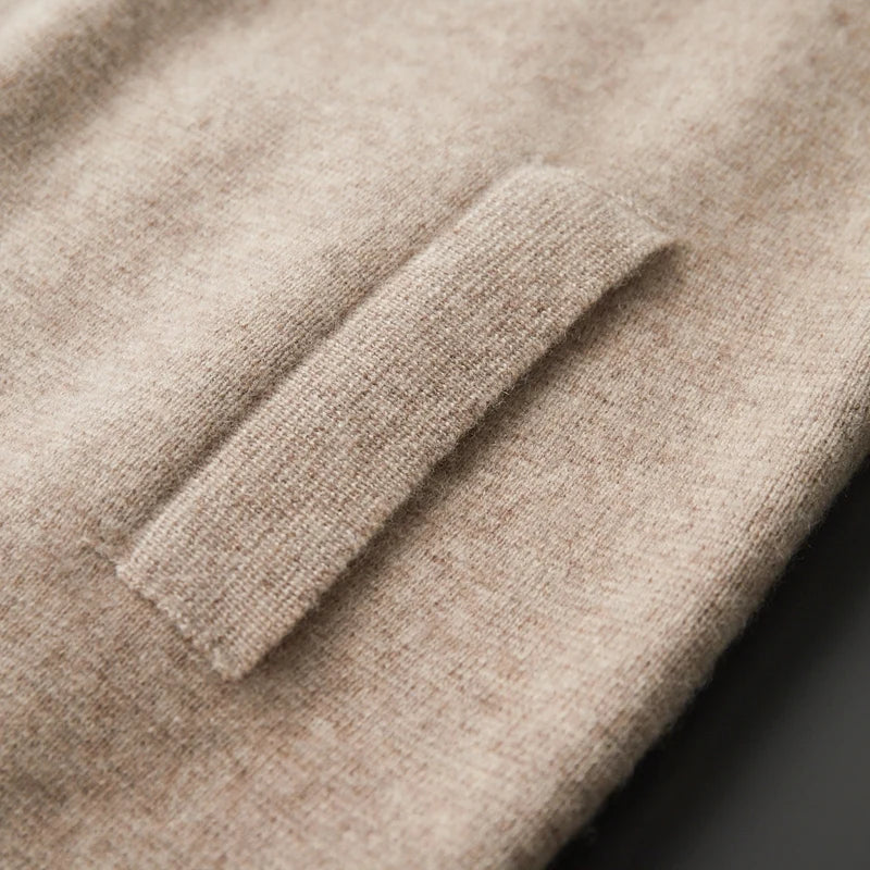 Classic men's comfort coat, elegant layering piece for versatile winter style.