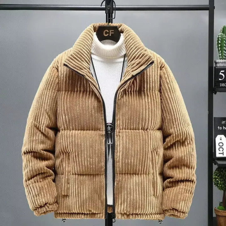 Men's Elevated Puffer Jacket, a cozy and versatile quilted outerwear for winter style.