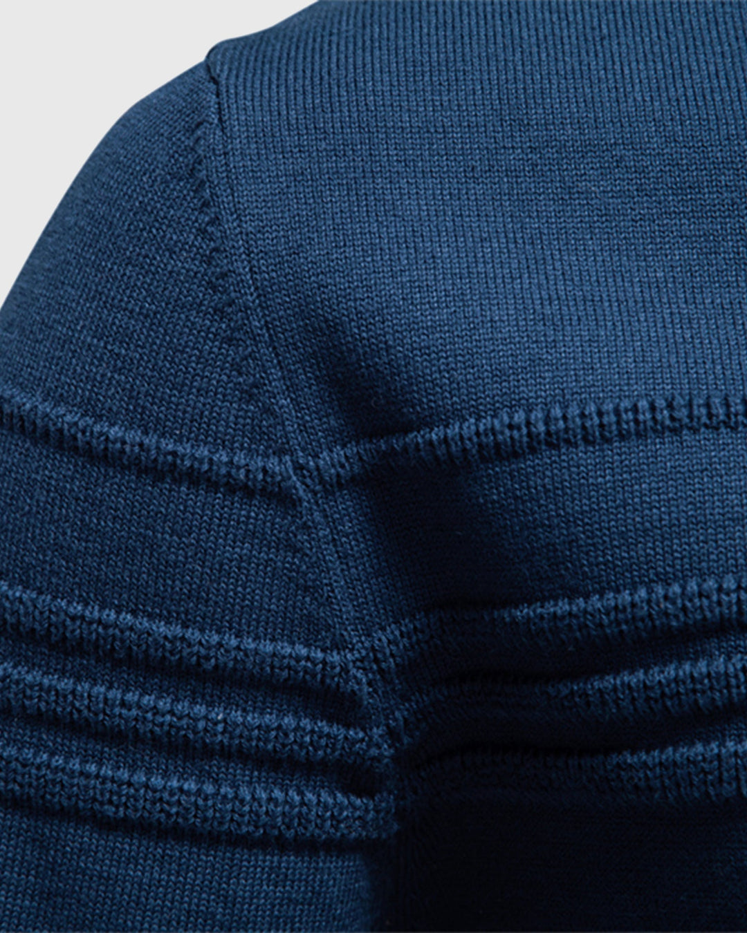 Black men's textured crewneck pullover sweater, an essential for everyday style.