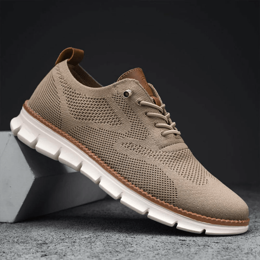 Elias men's minimalist breathable sneakers. Lightweight & comfortable daily wear shoes.