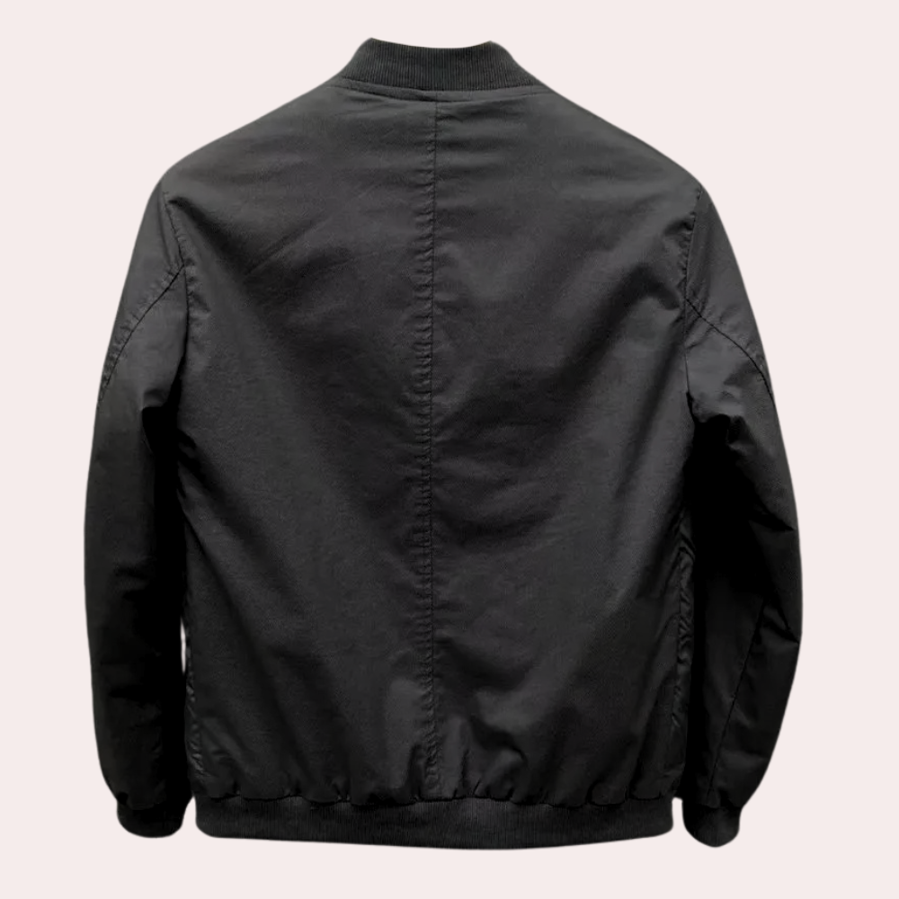 Men's Elliot modern black everyday coat for a stylish, comfortable casual look. Perfect versatile outerwear.