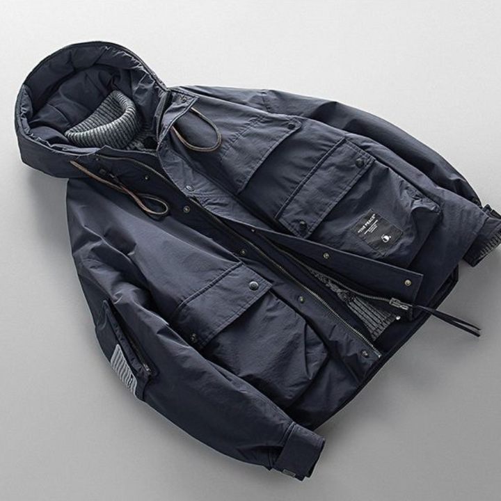 Stylish men's casual Equinox winter parka coat. Versatile outerwear for everyday cold weather fashion.