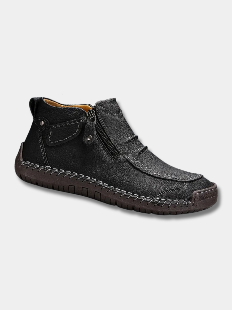 Men's ergonomic comfort shoes, all-day orthopedic support for walking & daily wear, foot pain relief.