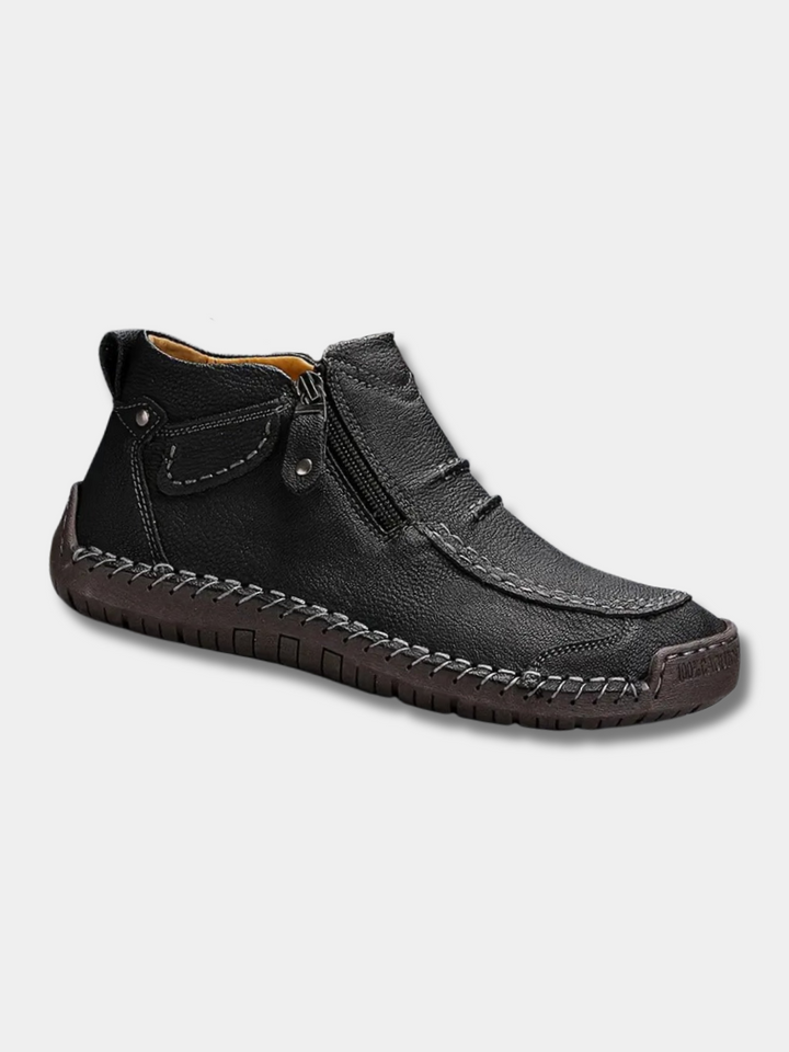 Men's ergonomic comfort shoes, all-day orthopedic support for walking & daily wear, foot pain relief.