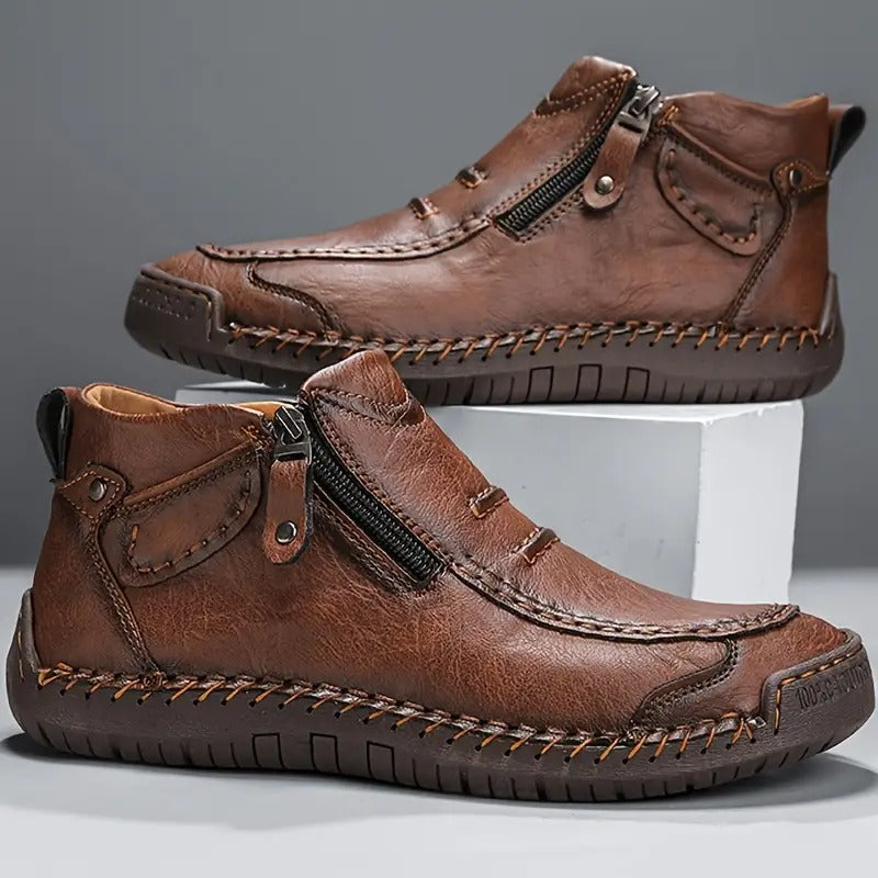 Men's comfort walking shoes, orthopedic arch support & ergonomic design for foot pain relief, daily wear.