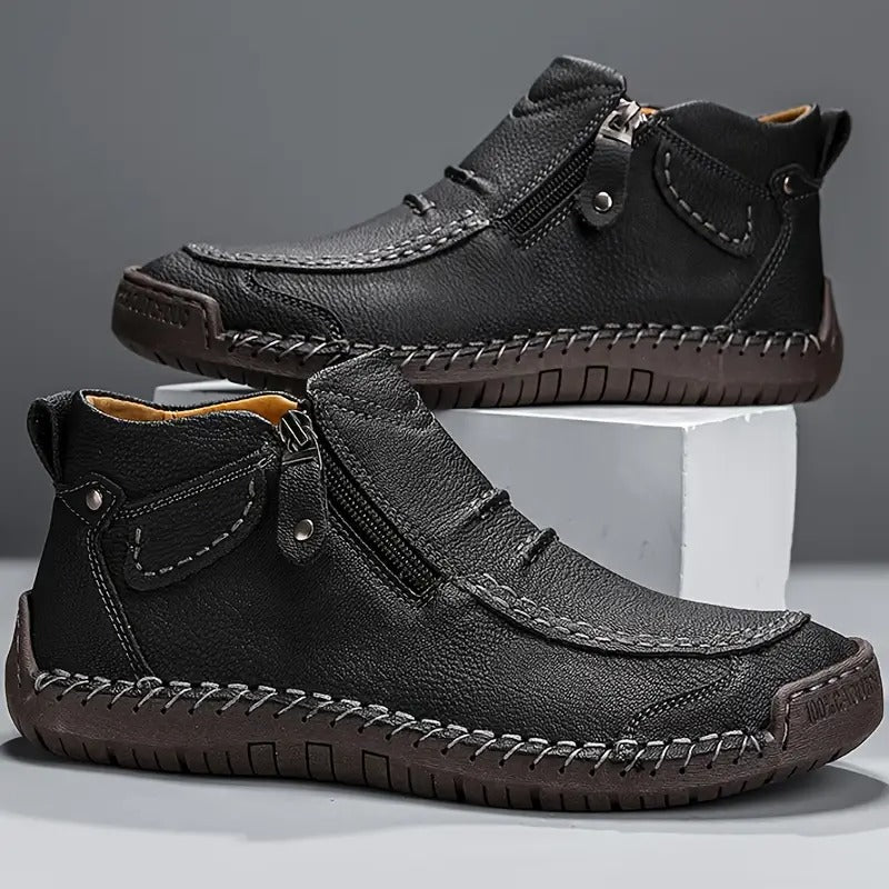 Stylish men's ergonomic orthopedic comfort shoes, all-day support for casual, daily & dress wear.