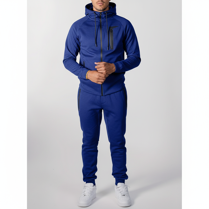 Men's athletic wear: Eric zip-up hoodie and pants ensemble, a complete and comfortable outfit