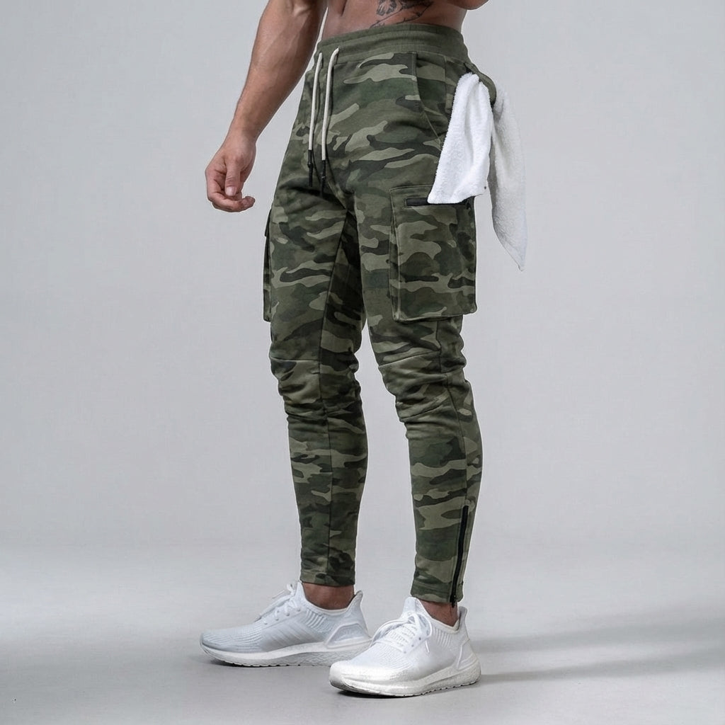 Ernest men's athletic apparel, black tapered jogging pants, ideal for comfort and performance
