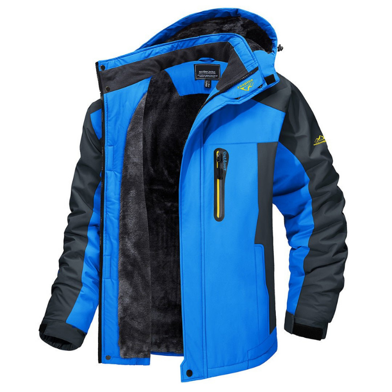 Insulated men's winter jacket, warm & durable for cold weather. Everest outdoor outerwear for hiking & snow. Water resistant.