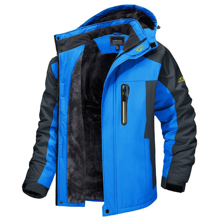 Insulated men's winter jacket, warm & durable for cold weather. Everest outdoor outerwear for hiking & snow. Water resistant.