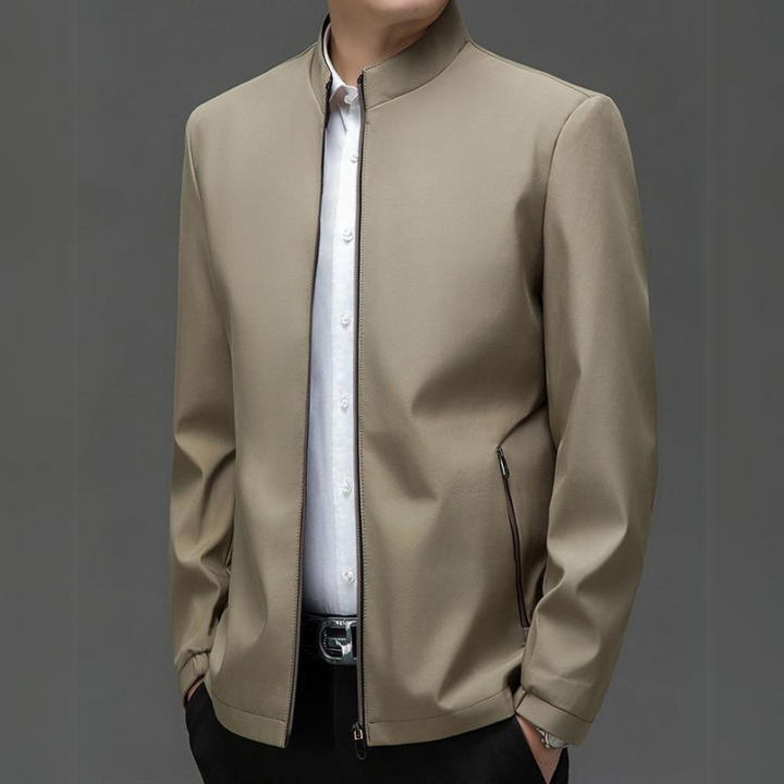 Tailored fit men's comfort jacket, designed for comfortable everyday wear and sleek style.