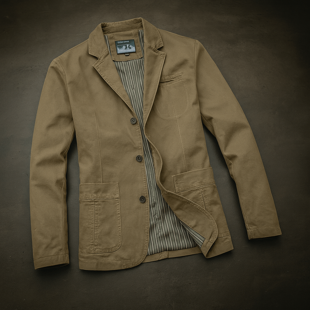 Men's everyday tailored blazer jacket, perfect for smart casual wear & versatile layering. Classic fit.