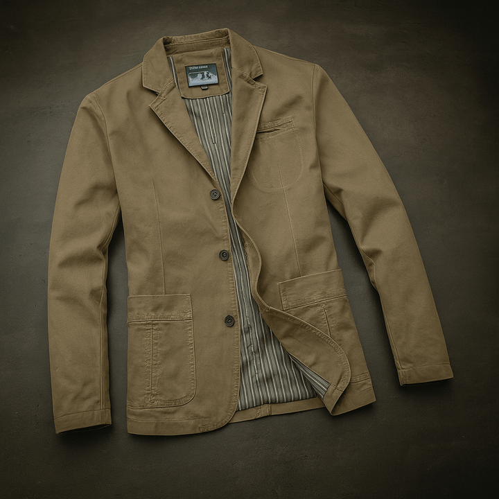 Men's everyday tailored blazer jacket, perfect for smart casual wear & versatile layering. Classic fit.