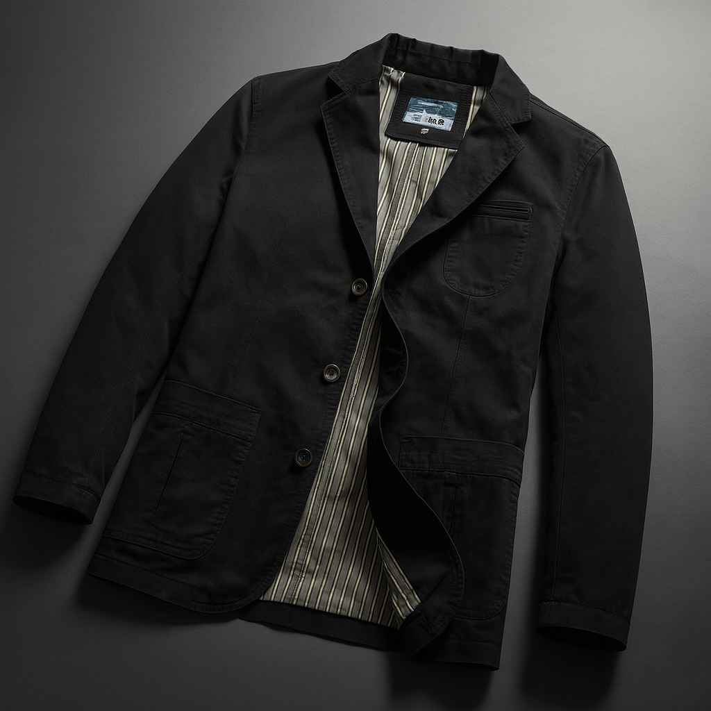 Lightweight men's tailored jacket for everyday wear. Versatile blazer, ideal for stylish layering & smart casual outfits.