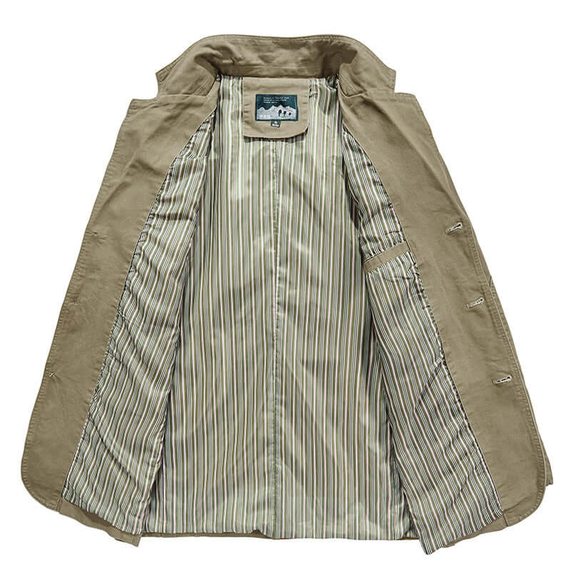 Essential men's tailored blazer jacket. Modern everyday smartwear, great for casual elegance & versatile styling.