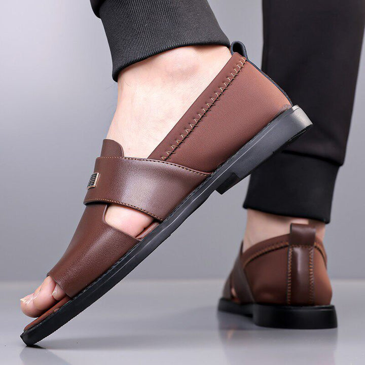 Breathable men's slip-on sandals with strong foot support for ultimate walking comfort.