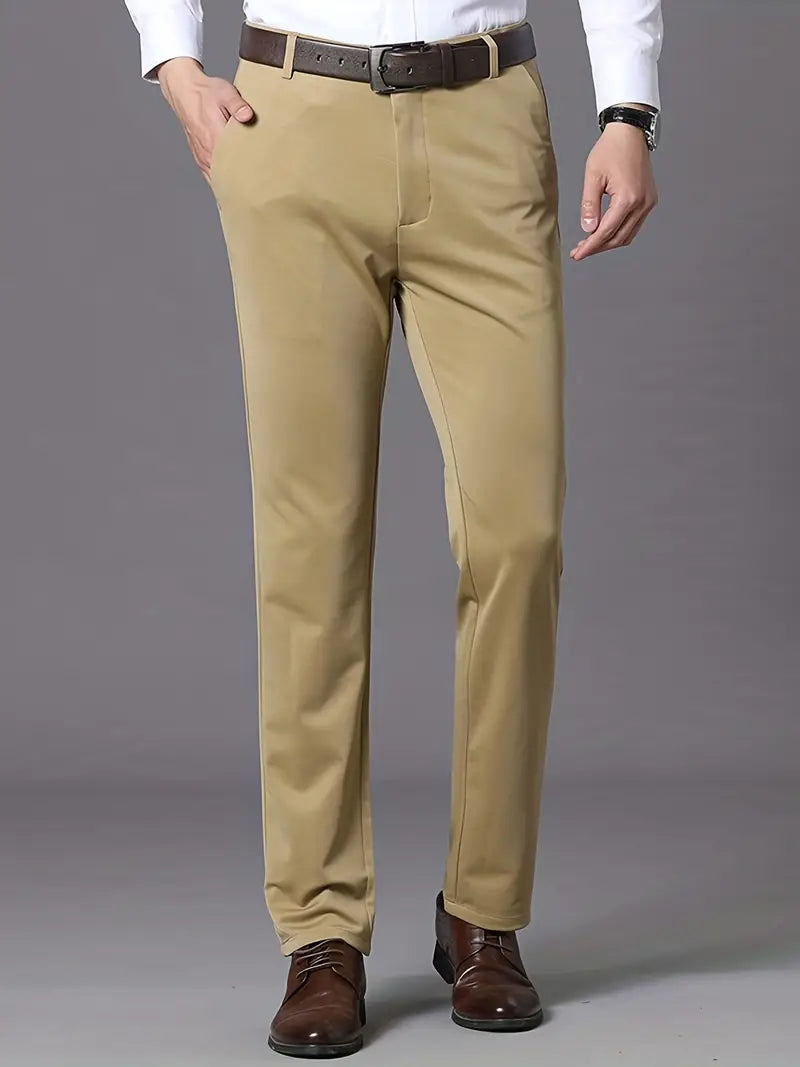 ExecFlex men's smart casual stretch pants, combining dressy style with everyday comfort for modern fashion.