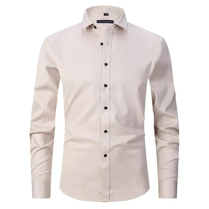 Essential men's breathable & stretchy shirt. Long-sleeve top designed for everyday comfort and modern style.