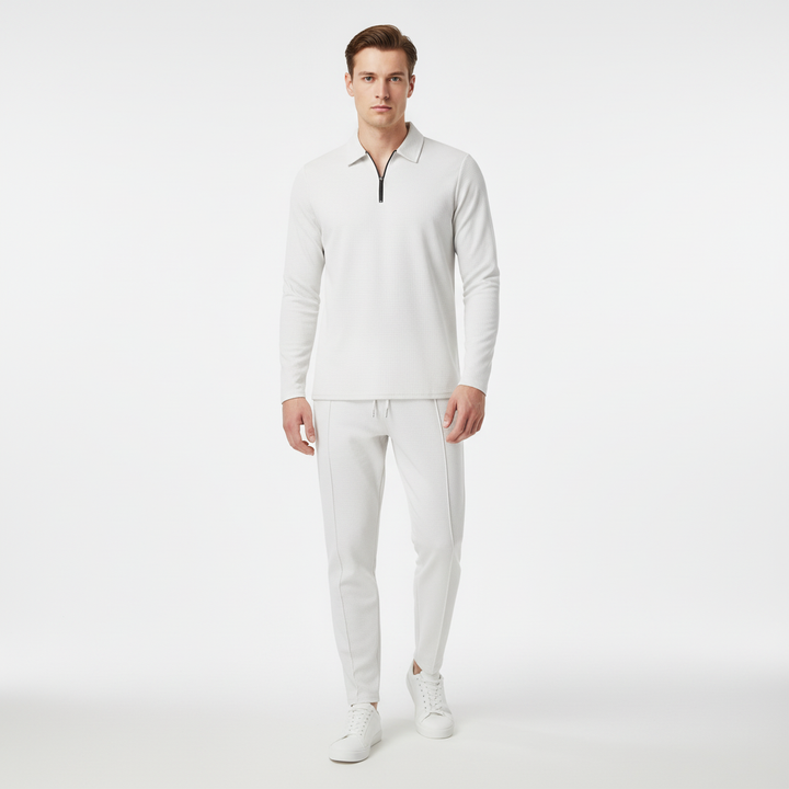 Men's Felix loungewear set, blue long-sleeve and joggers, perfect for relaxation & casual activities.