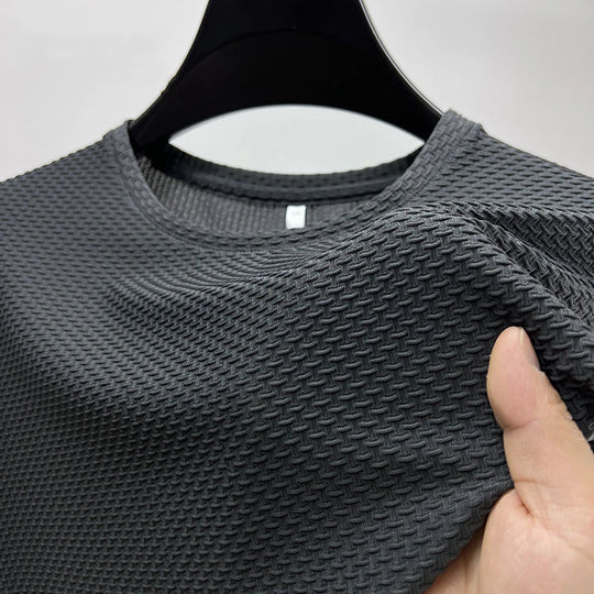 Men's Firenze Breeze cooling shirt, light blue, perfect for summer comfort and breathability.