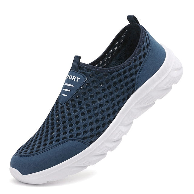 Men's FlexAir Mesh slip-on orthopedic sneakers, designed for all-day comfort and healthy feet.