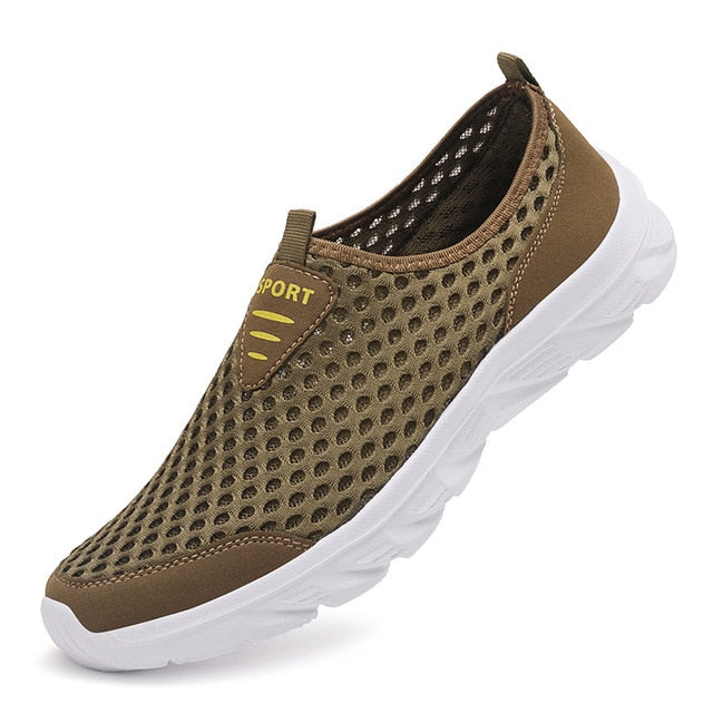 Lightweight FlexAir Mesh men's slip-on orthopedic sneakers for comfortable walking and casual wear.