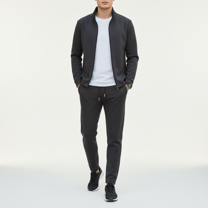 Marc men's lounge suit in lycra, offering flexible comfort and versatile fashion for daily wear