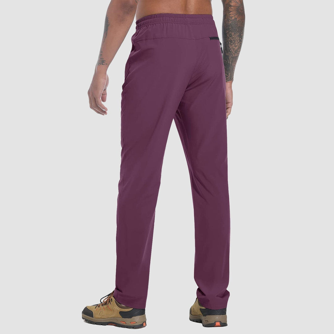 Versatile men's FlexiTrek quick-dry stretch travel trousers, perfect for adventure, hiking & exploration.