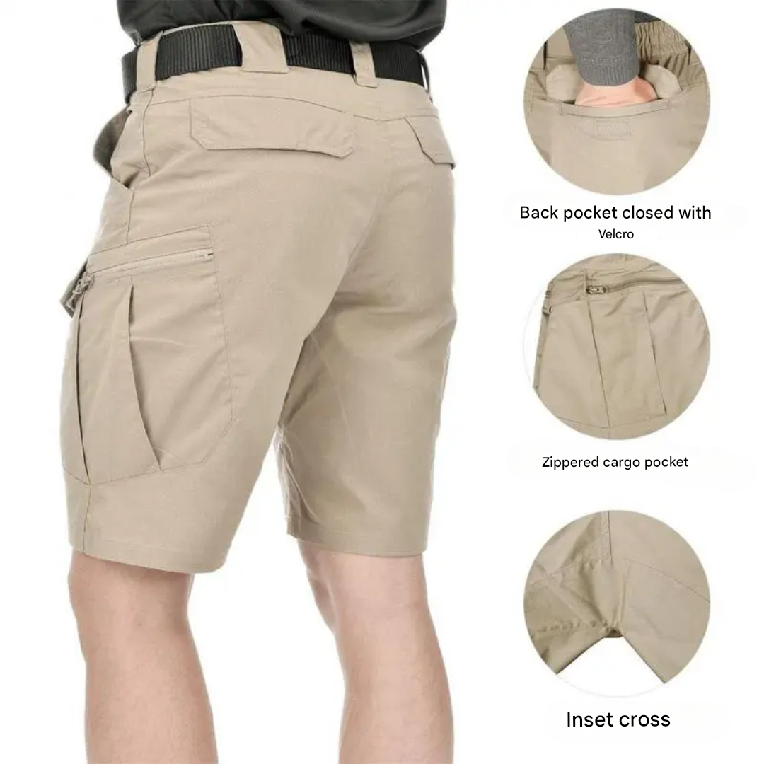 Men's FlexTrek Elite outdoor shorts, designed for comfort and functionality during active pursuits