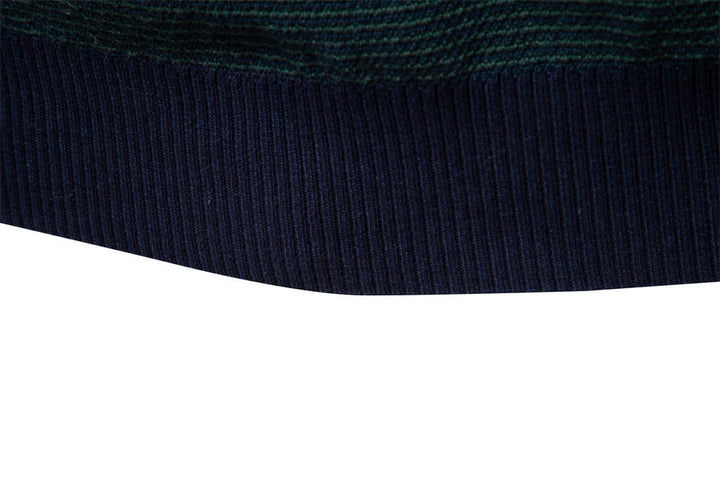 Classic men's half-zip pullover, long sleeve & comfortable for smart casual fall fashion.